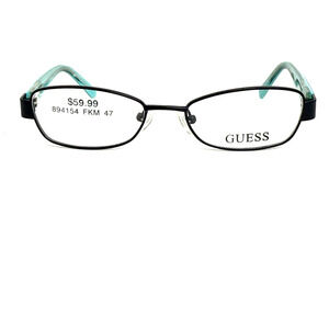 Guess Kids‎ Eyeglasses Frames GU9092 BLK Black Blue Full Rim 47-16-130 H19295